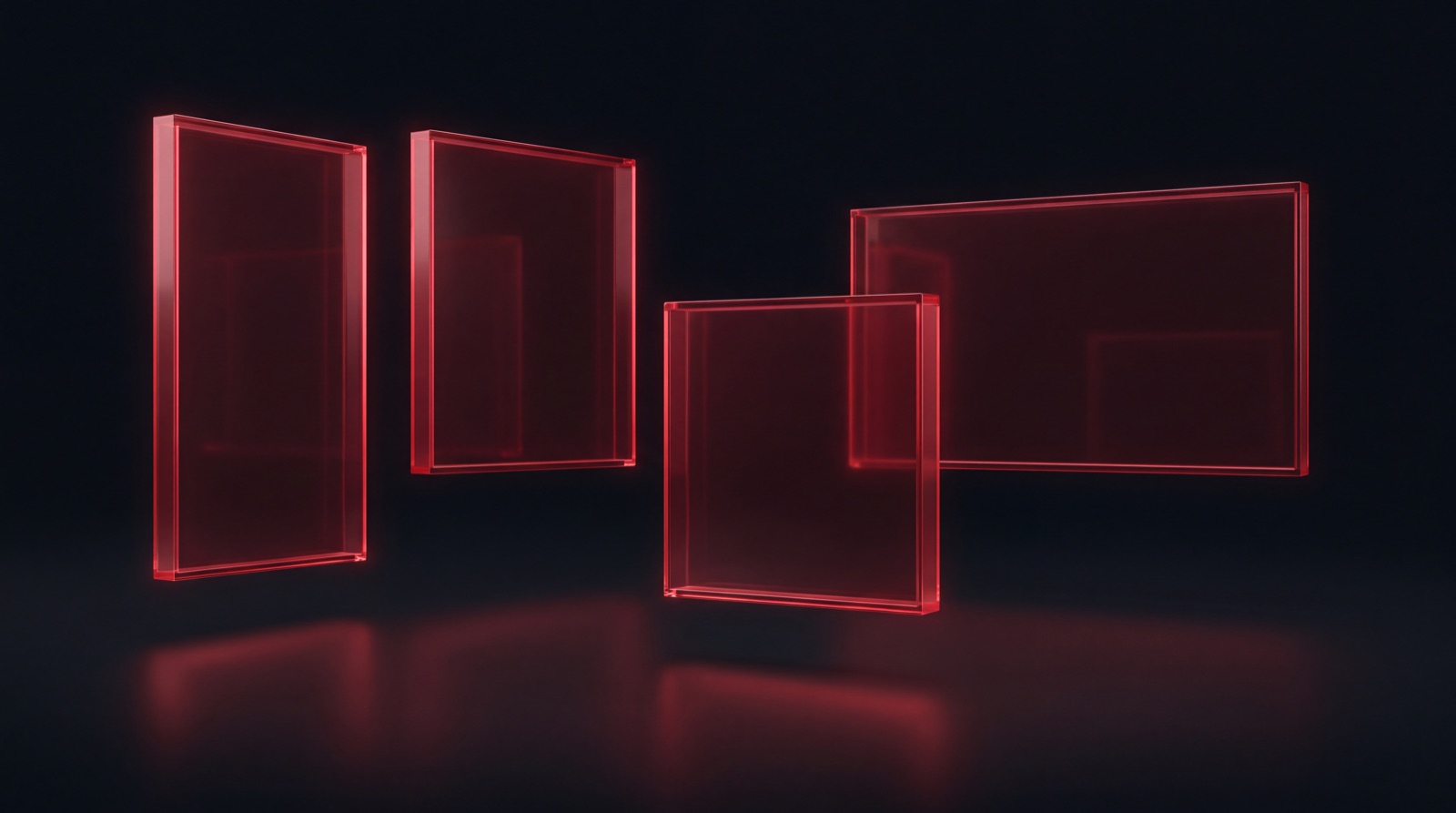 The four aspect ratios behind every social media image size: 9:16 vertical, 4:5 portrait, 1:1 square and 16:9 landscape