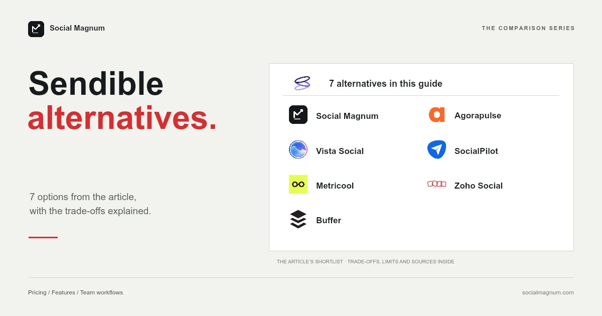 Sendible alternatives. 7 alternative tools discussed in the article.